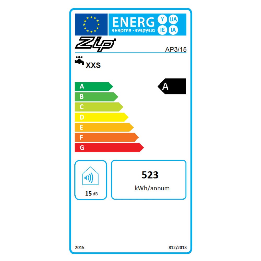Aquapoint 3 Underbasin Unvented Water Heater 5L, 10L or 15L (AP3/05, AP3/10, AP3/15)