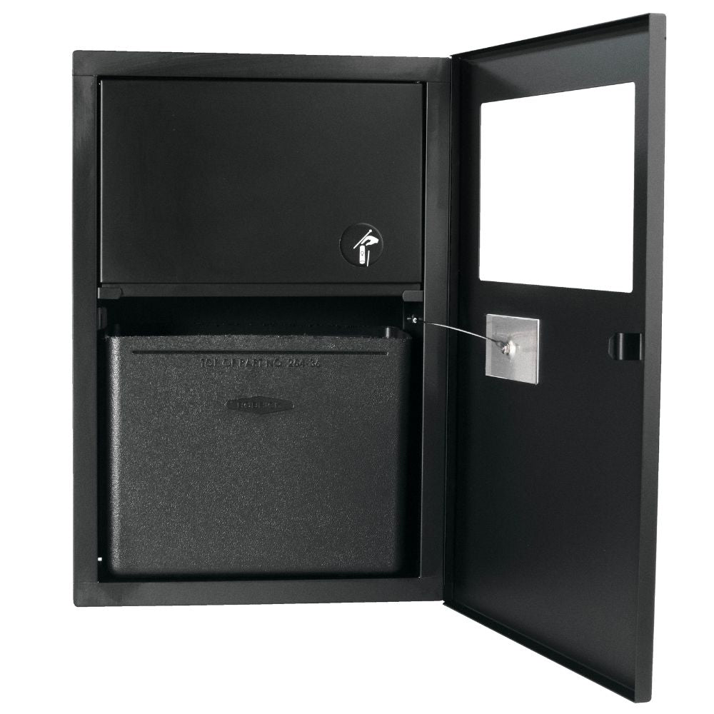 B-35303 Recessed Sanitary Disposal Bin with Hinged Panel