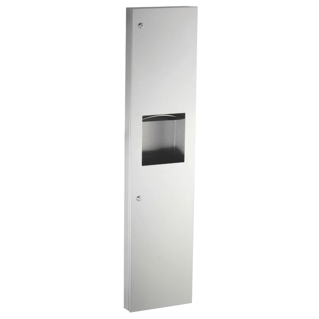 B-38032 Trimline Semi-Recessed 2-in-1 Paper Towel Dispenser and 24L Waste Container