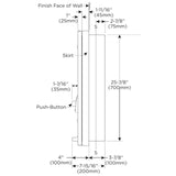 B-370634C Semi-Recessed Tampon and Pad Dispenser - Free Operation