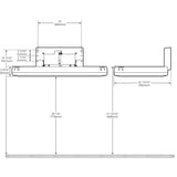 BCS-3/BCS-4 Gamco Horizontal Wall-Mounted Baby Changing Table