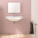 132306 Wall Mounted MINERALCAST Person with Reduced Mobility Washbasin