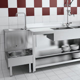180140 Floor Standing Janitorial Unit - Washbasin and Disposable Sink