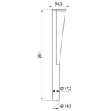 DELABIE 4051M Prolunga con impugnatura ergonomica per scopini
