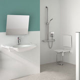 510202 Be-Line® Specchio inclinabile con maniglia di vari colori (600x500)