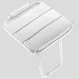 510400 Siège de douche mural relevable avec pied en ALU