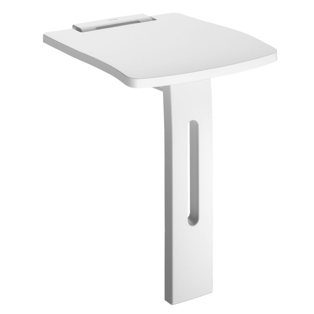 510405 Lift-Up Aluminium Shower Seat With Leg