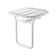 White folding stool on a white background