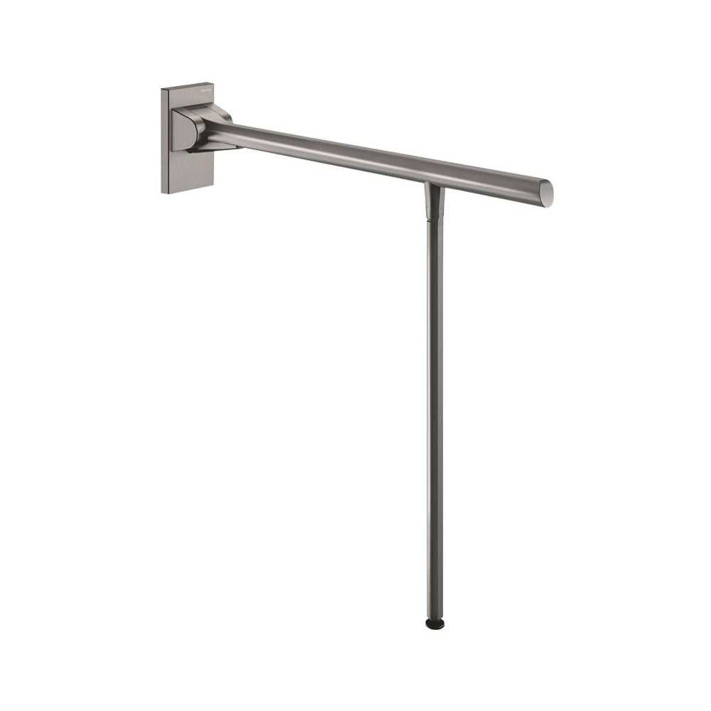 511962 Be-Line® Barre d'appui rabattable en aluminium avec pied 650mm Ø42mm