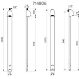 714800 Colonne de douche électronique Slimline DELABIE SPORTING 2