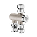 732115 DELABIE PREMIX NANO Parallel Thermostatic Mixer Ø15mm Nickel Body