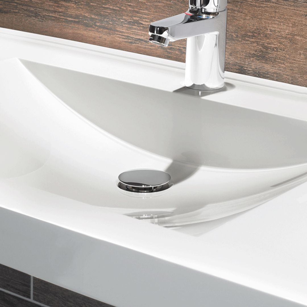 Quadro Wall Mounted Washbasin with Ø35mm Tap Holes (3 Models)
