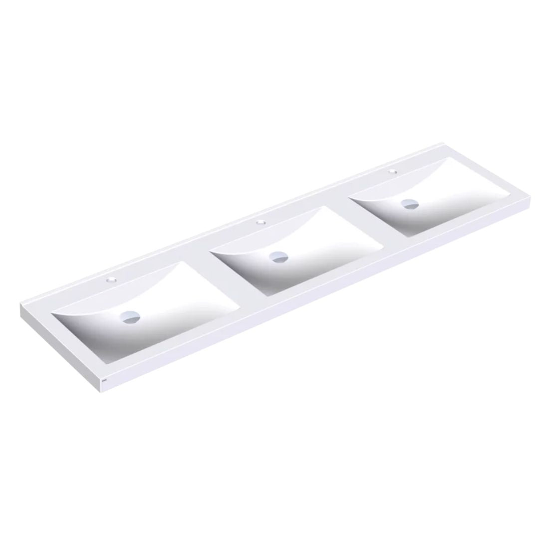 Quadro Wall Mounted Washbasin with Ø35mm Tap Holes (3 Models)