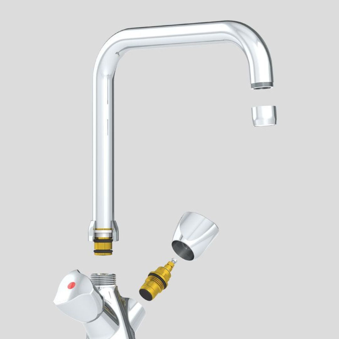 G66452 Deck-Mounted Single Hole Mixer - 45 lpm