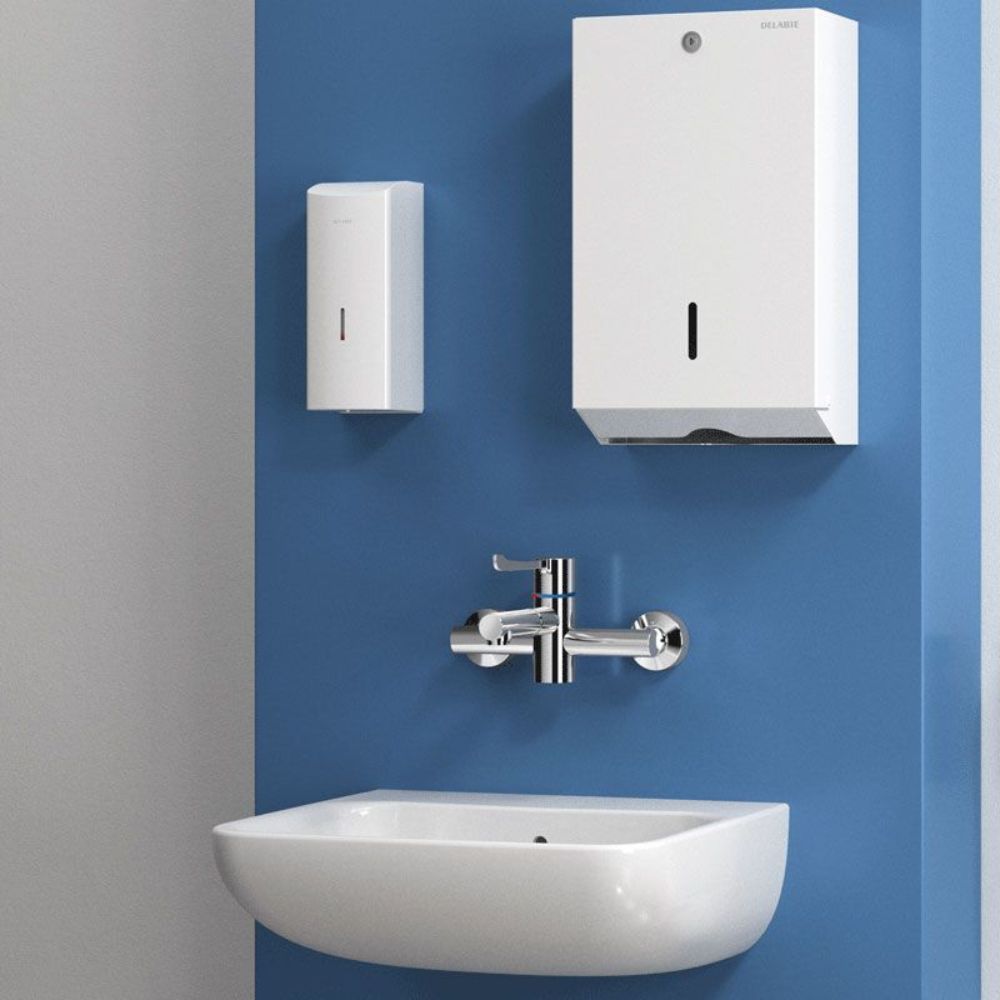 H9614P SECURITHERM BIOCLIP Removable Spout Wall-Mounted Thermostatic Mixer Tap