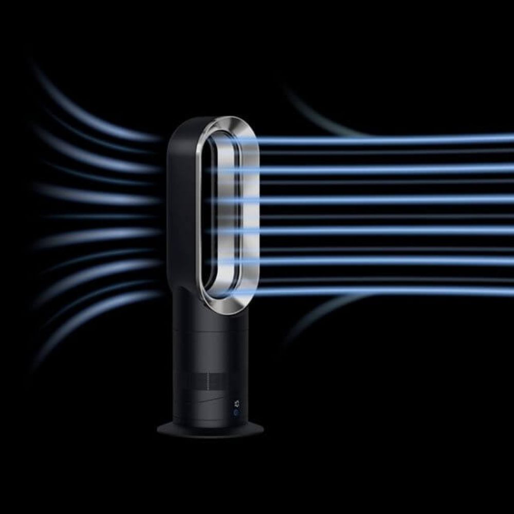 Dyson AM09 Hot+Cool Jet Focus fan heater in white/nickel 473399-01 ...