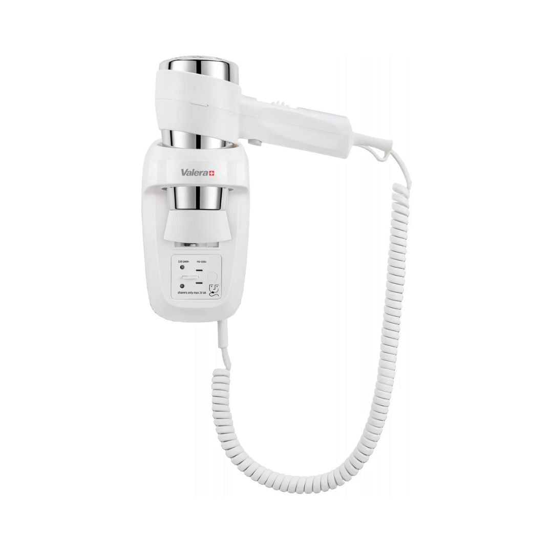EPAVBW-S Valera 1600W Action Wall Mounted Hair Dryer with Shaver Socket
