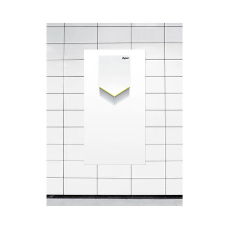 Protezione da parete per asciuga mani da utilizzare con Dyson Airblade V HU02W - bianco