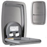Vertical Stainless Steel Recessed-Mounted Baby Changing Station