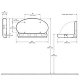 Koala Kare KB208 Oval Shaped Wall Baby Changing Table