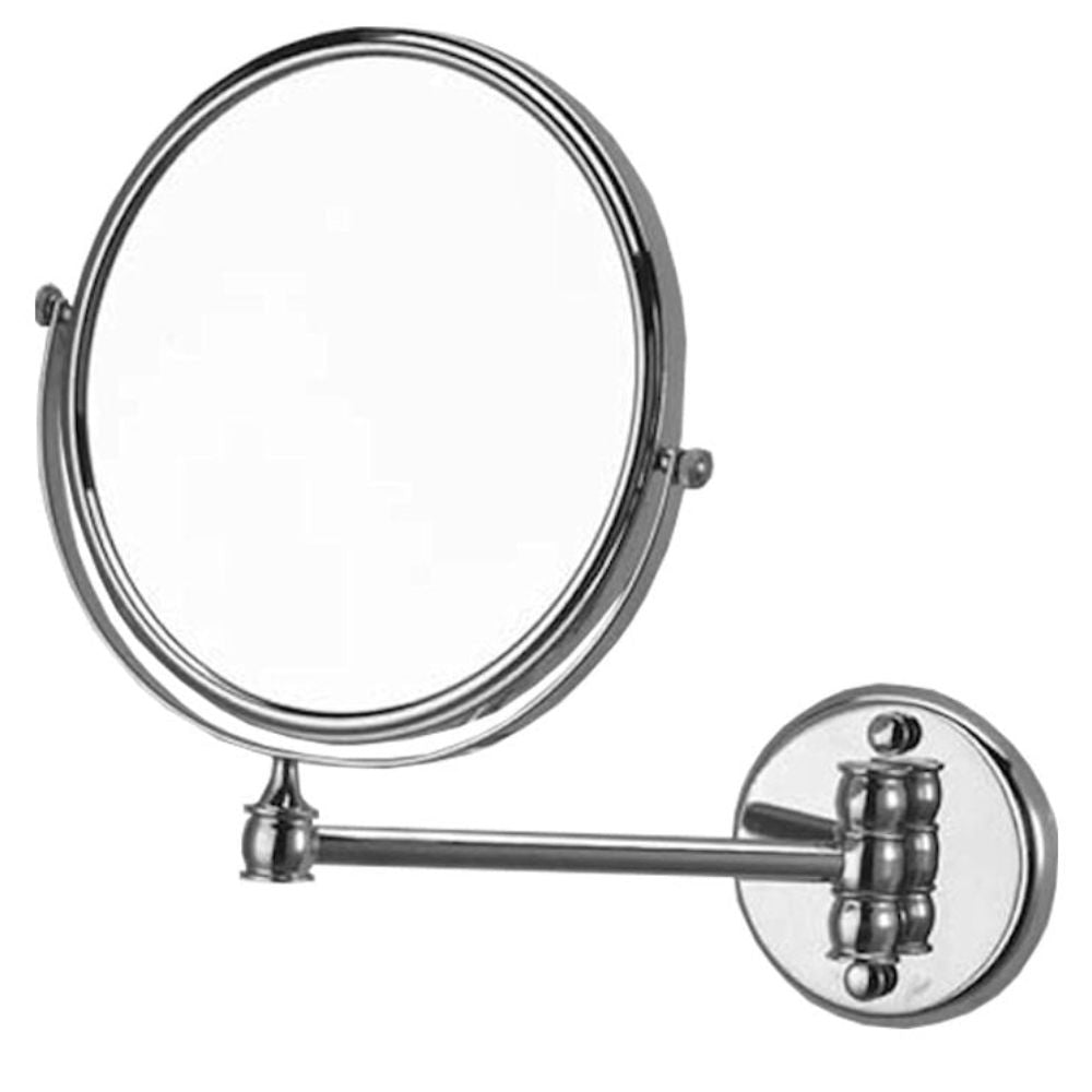 Wall Mounted Double Sided Single Arm Mirror Ø200mm