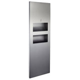 SS2480 Allgood Modric Series Recessed 316 Stainless Steel Paper Towel Dispenser and Bin Panel