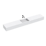 The Monolith S+ Series Wall Mounted Wash Basin With Large Vanity Area 1800x300