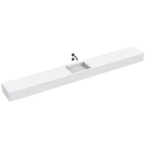 The Monolith S+ Series Wall Mounted Wash Basin With Large Vanity Area 2400x300