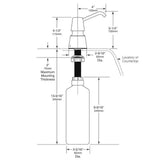 B-823 / B-8236 Counter Foaming Soap Dispenser (100 or 150mm Spout)